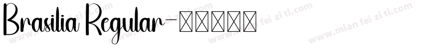 Brasilia Regular字体转换